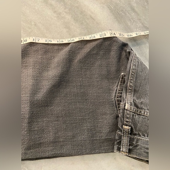 Levi’s 505 Gray Straight Leg Jeans Size 18 Regular 29x24” Cropped Hemmed - Picture 7 of 12